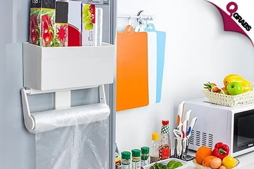 From QR59 Arrange Your Kitchen using a Magnetic Storage Rack with attached Paper Towel Holder! (Up to QR198 Value)